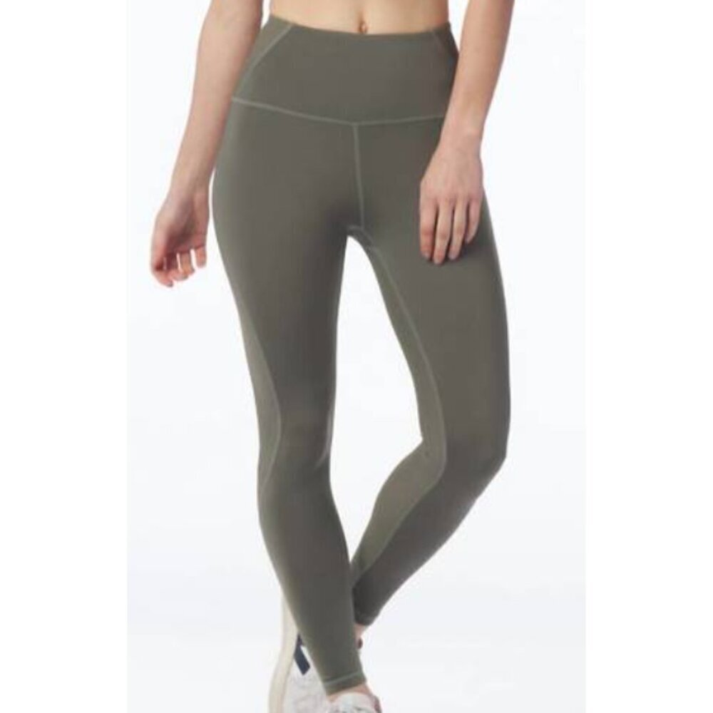 New Glyder Tone Up Leggings Womens L Fern Olive Green